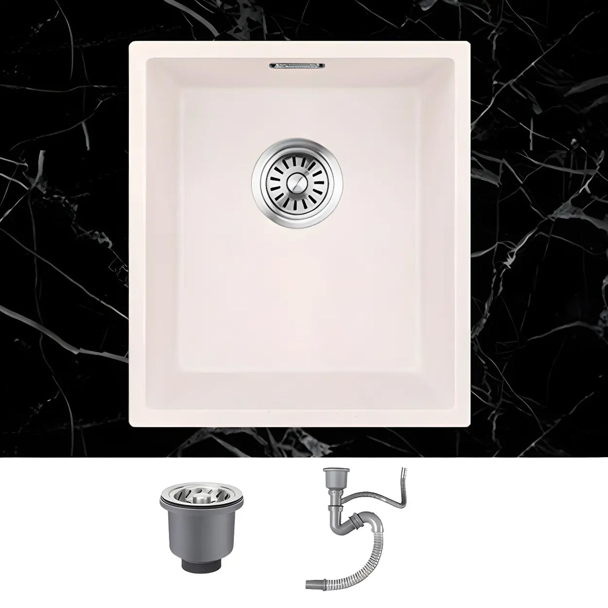 Minimalist White Square Sink for Kitchen Space Image - 5