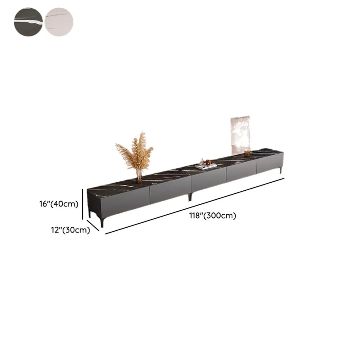 Minimalist White Wood Rectangular TV Stand with Cabinet Image - 23