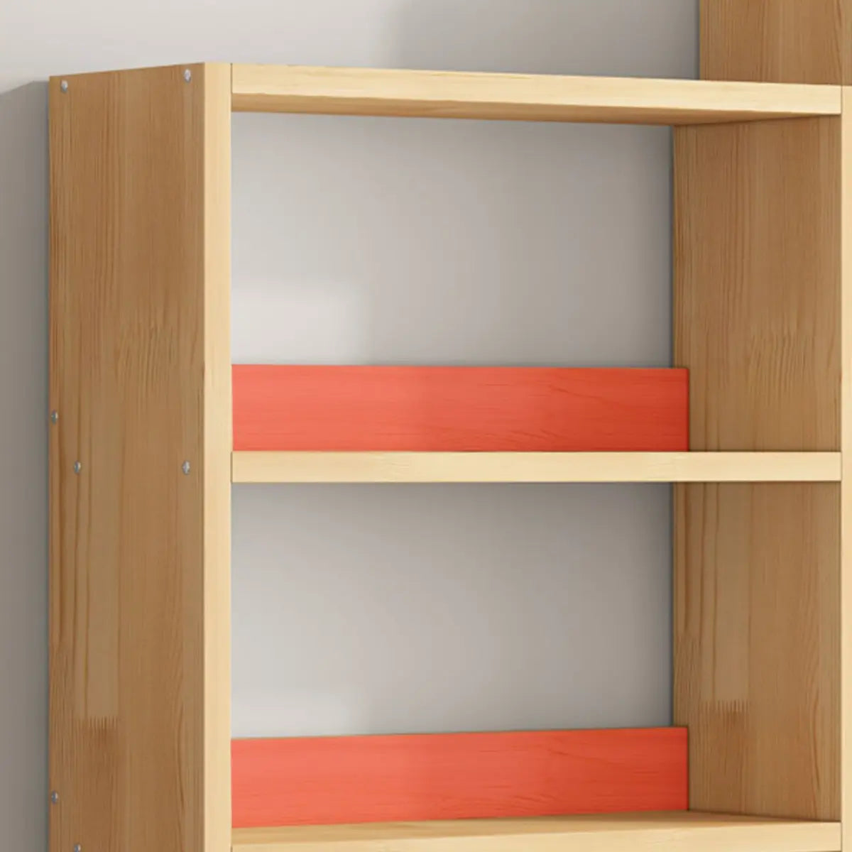 Minimalist Wood Vertical Rectangular Storage Bookcase Image - 18