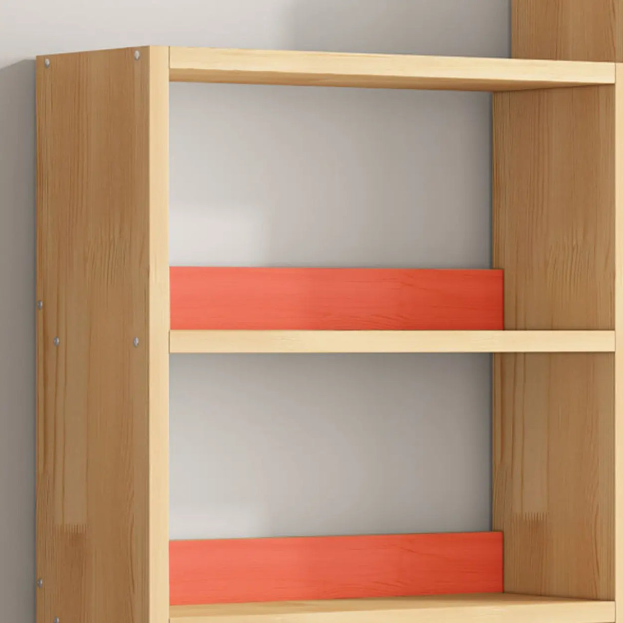 Minimalist Wood Vertical Rectangular Storage Bookcase Image - 18