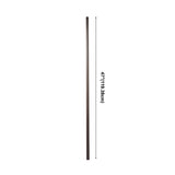 Minimalist Wooden and Acrylic Linear LED Floor Light #size