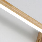 Minimalist Wooden Linear LED Bathroom Vanity Light  Image - 7