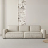 Minimalsit Foldable Beige Anti-Scratch Sleeper Sofa with Storage Image - 3