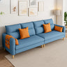 Mint Green Faux Cashmere Cushion Back Storage Sofa Image - 11