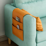 Mint Green Faux Cashmere Cushion Back Storage Sofa Image - 9