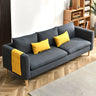 Mint Green Faux Cashmere Pillow Back Storage Sofa Image - 11