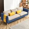 Mint Green Faux Cashmere Pillow Back Storage Sofa Image - 18