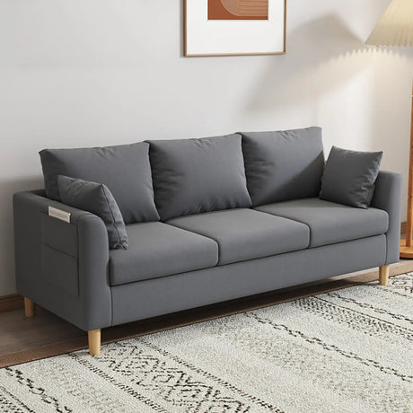 Mint Green Off-White Snowflake Velvet Tuxedo Arm Sofa Image - 2