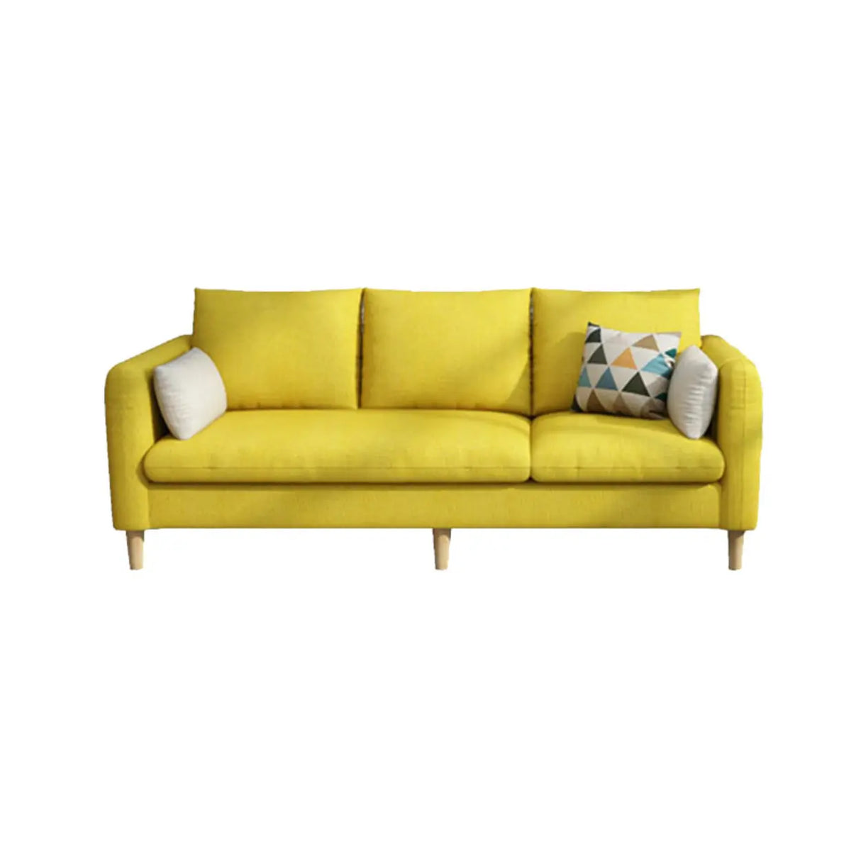 Mint Green Removable Cushion Cotton Linen Storage Sofa Image - 5