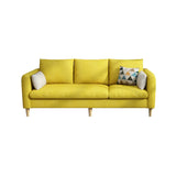 Mint Green Removable Cushion Cotton Linen Storage Sofa Image - 5