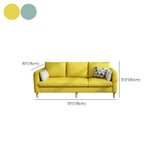 Mint Green Removable Cushion Cotton Linen Storage Sofa #size