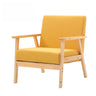 Mint Green Scratch Resistant Linen Fixed Back Arm Chair Image - 7