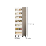Mobile White Tip Resistant Kids Nightstand with Drawers Image - 19