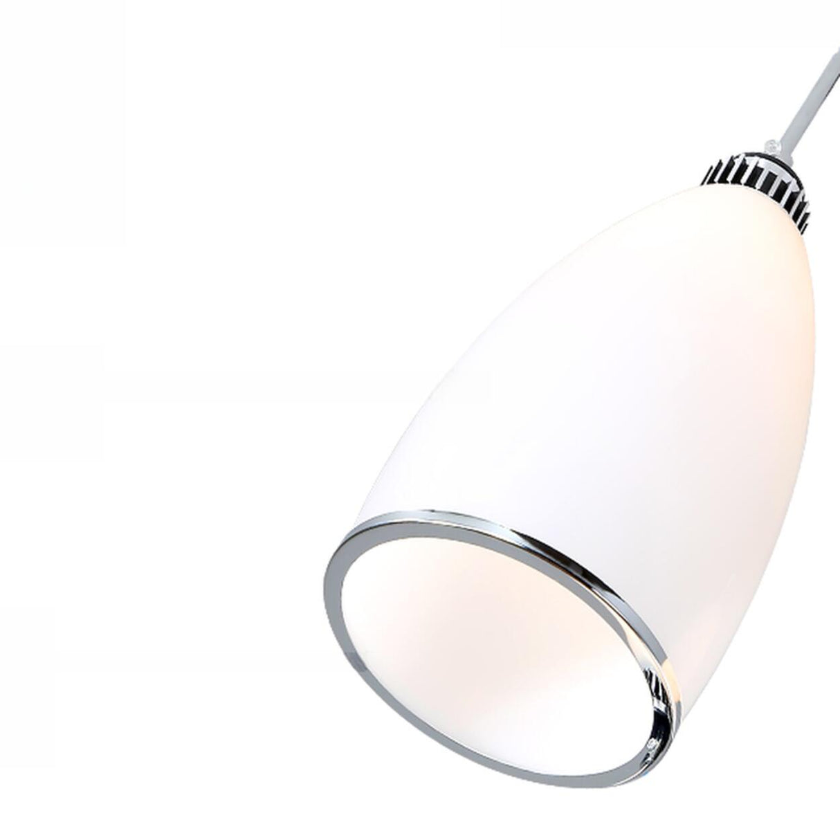 Modern 3-Light White Glass Pendant Island Lighting Image - 7
