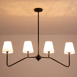 Modern 4-Light Black Cone Dinging Room Island Light Image - 6