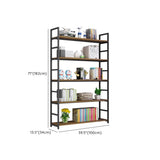 Modern 5-Tier L-shaped Wooden Corner Display Bookcase Image - 22