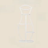 Modern 5 Tiers Metal Curved Indoor Plant Stand White Image - 2