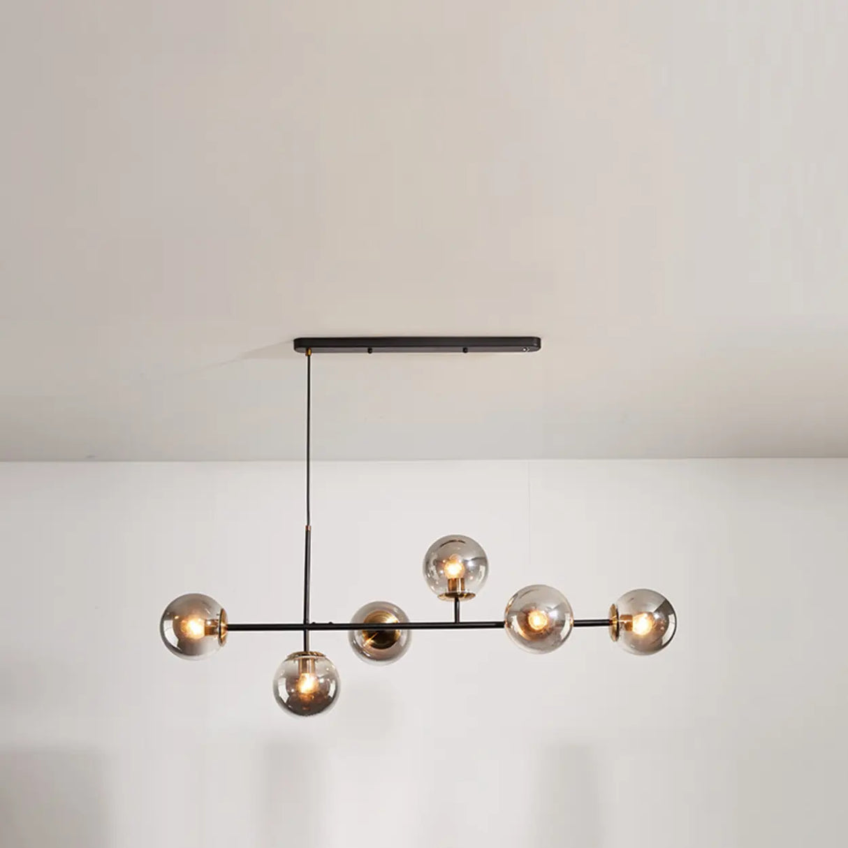 Modern 6-Globe Adjustable Cluster Island Light Fixture Image - 6
