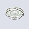 Modern 7 Blade Flower Dimming Ceiling Fan with Light Image - 7