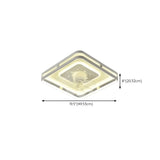 Modern 7 Blade Geometric Ceiling Fan with LED Light Image - 23