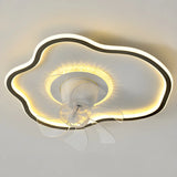 Modern 7 Blade Geometric Ceiling Fan with LED Light Image - 17