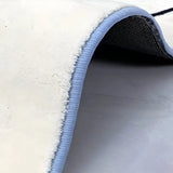 Modern Abstract Cloud-Shaped Polyester Beige Area Rug Image - 7