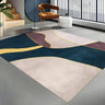 Modern Abstract Polyester Black and Gold Area Rug Image - 10