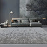 Modern Abstract Polyester Gray Large Anti-Slip Area Rug Image - 5