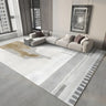 Modern Abstract Polyester Rectangular Green Area Rug Image - 16