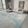 Modern Abstract Polyester Rectangular Green Area Rug Image - 3