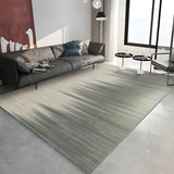 Modern Abstract Polyester Rectangular Green Area Rug Image - 6