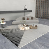 Modern Abstract Rectangle Stain-Resistant Area Rug Image - 10