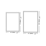 Modern Abstract Rectangle Stain-Resistant Area Rug #size