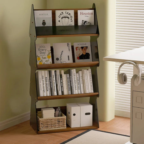 Modern Acrylic 4-Tier Tree Vertical Bookshelf Organizer Image - 1