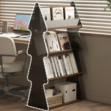 Modern Acrylic 4-Tier Tree Vertical Bookshelf Organizer Image - 6