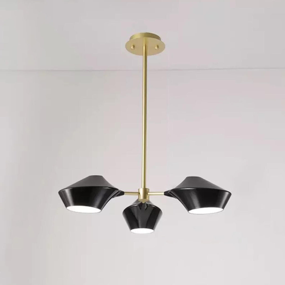 Modern Acrylic Geometric Tiered Sputnik Chandelier Image - 12