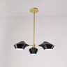 Modern Acrylic Geometric Tiered Sputnik Chandelier Image - 12