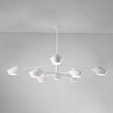 Modern Acrylic Geometric Tiered Sputnik Chandelier Image - 14