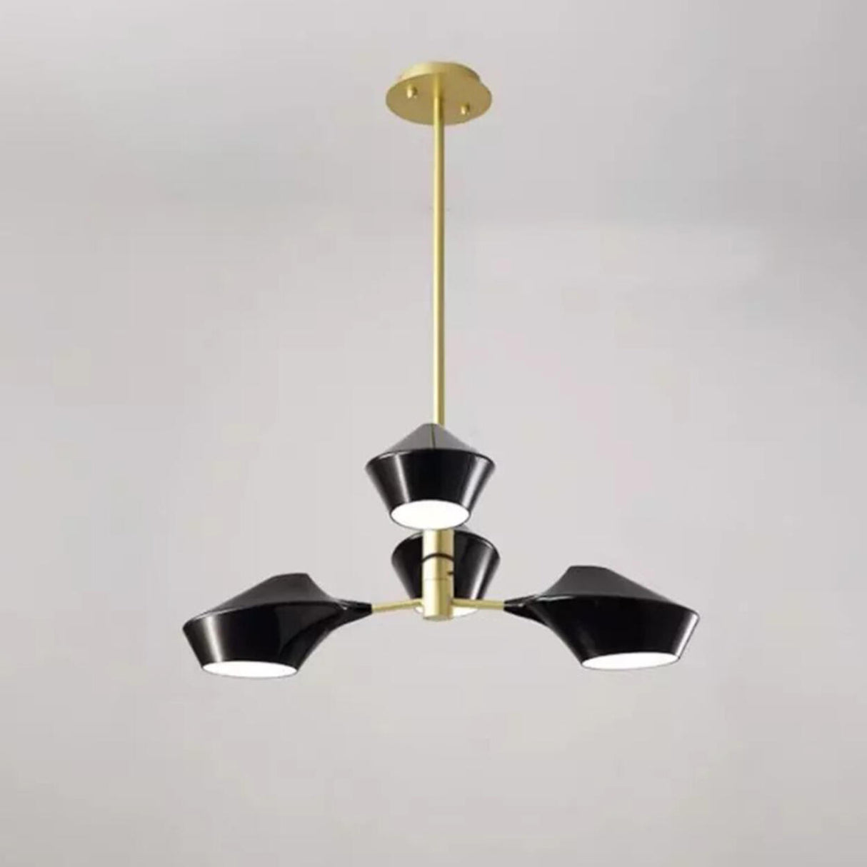 Modern Acrylic Geometric Tiered Sputnik Chandelier Image - 15