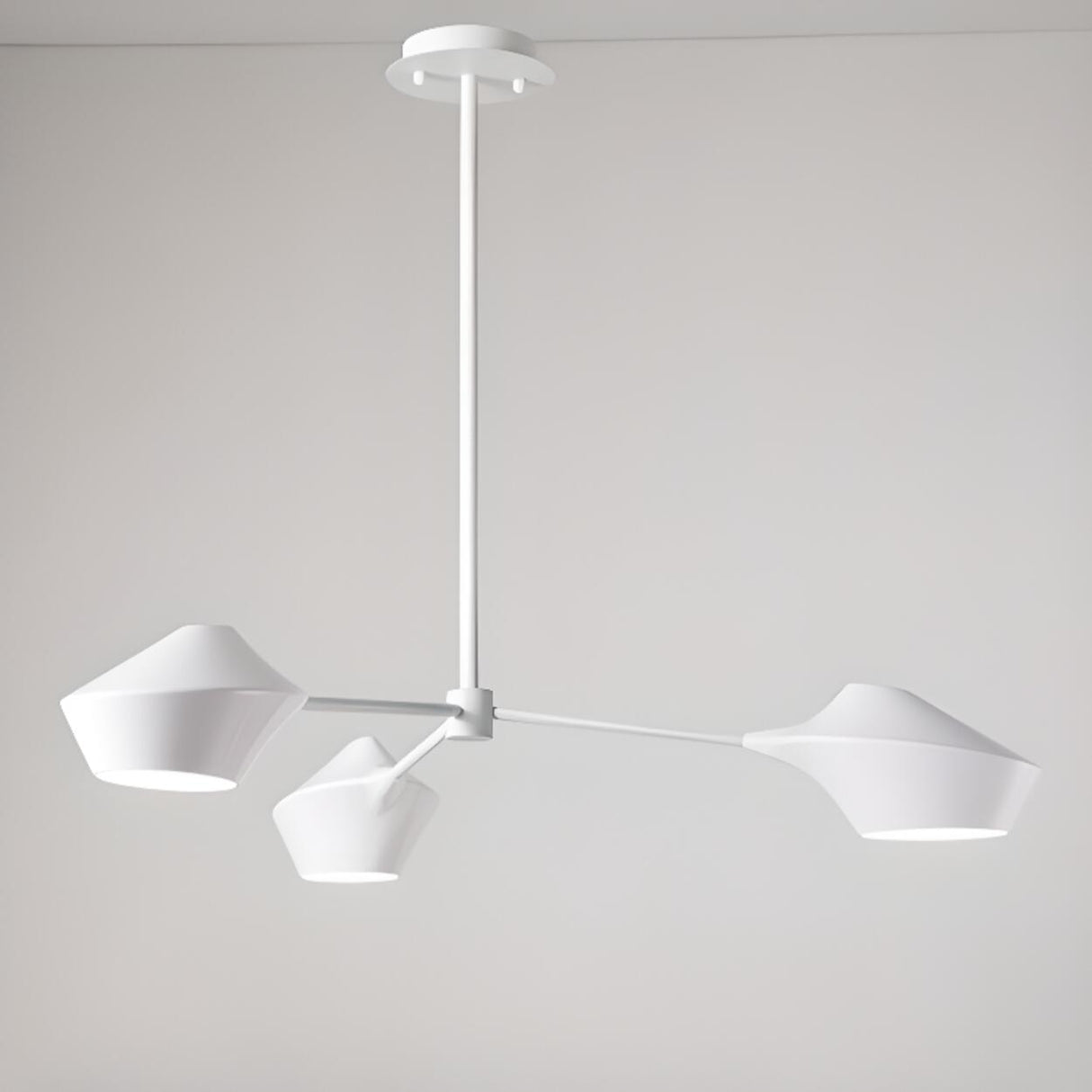 Modern Acrylic Geometric Tiered Sputnik Chandelier Image - 18