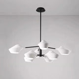 Modern Acrylic Geometric Tiered Sputnik Chandelier Image - 20