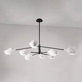 Modern Acrylic Geometric Tiered Sputnik Chandelier Image - 25