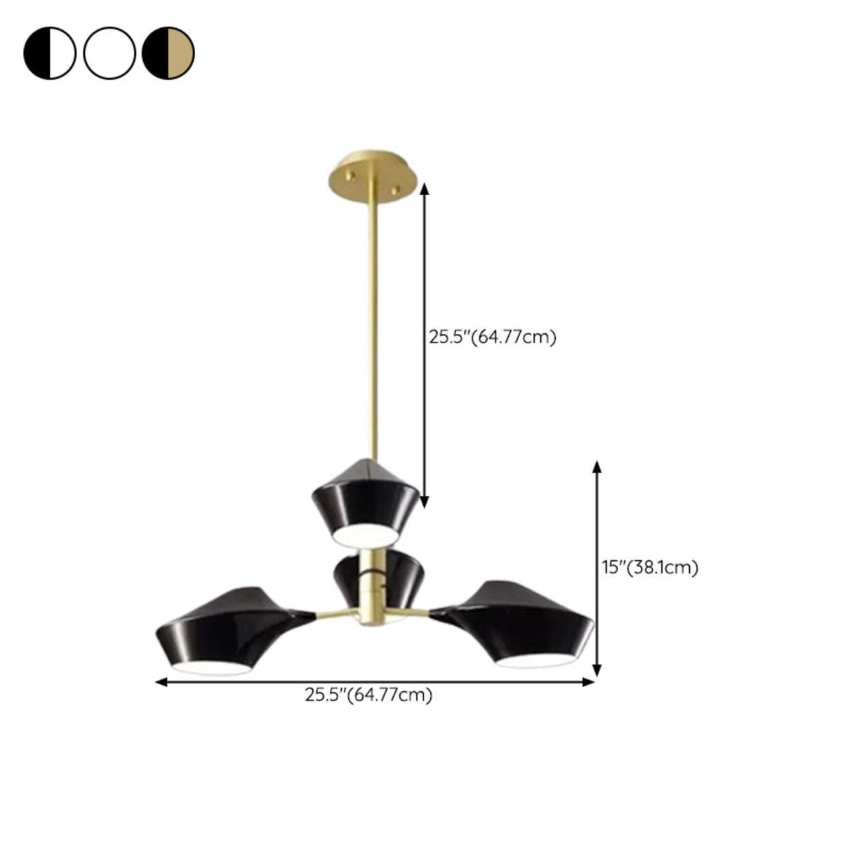 Modern Acrylic Geometric Tiered Sputnik Chandelier Image - 27