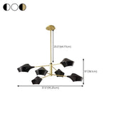 Modern Acrylic Geometric Tiered Sputnik Chandelier Image - 28