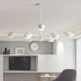 Modern Acrylic Geometric Tiered Sputnik Chandelier Image - 6