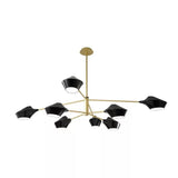Modern Acrylic Geometric Tiered Sputnik Chandelier Image - 9