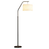 Modern Adjustable Barrel Gold Metal Floor Lamp Image - 5