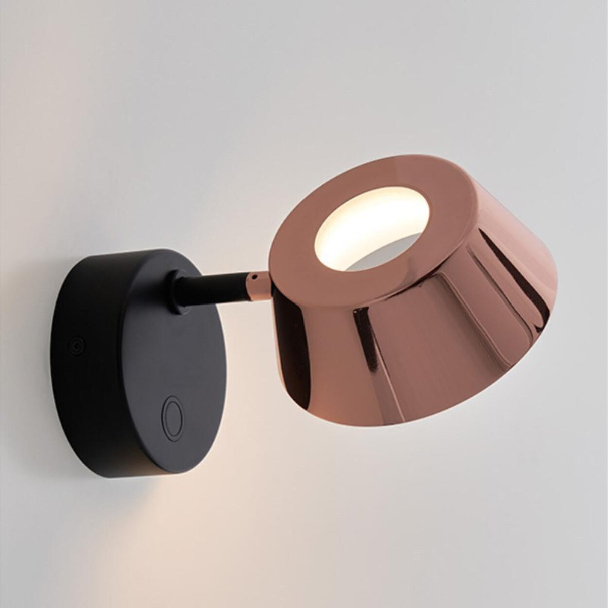 Modern Adjustable Black Cylinder LED Wall Sconce Image - 11