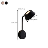 Modern Adjustable Black Cylinder LED Wall Sconce #size