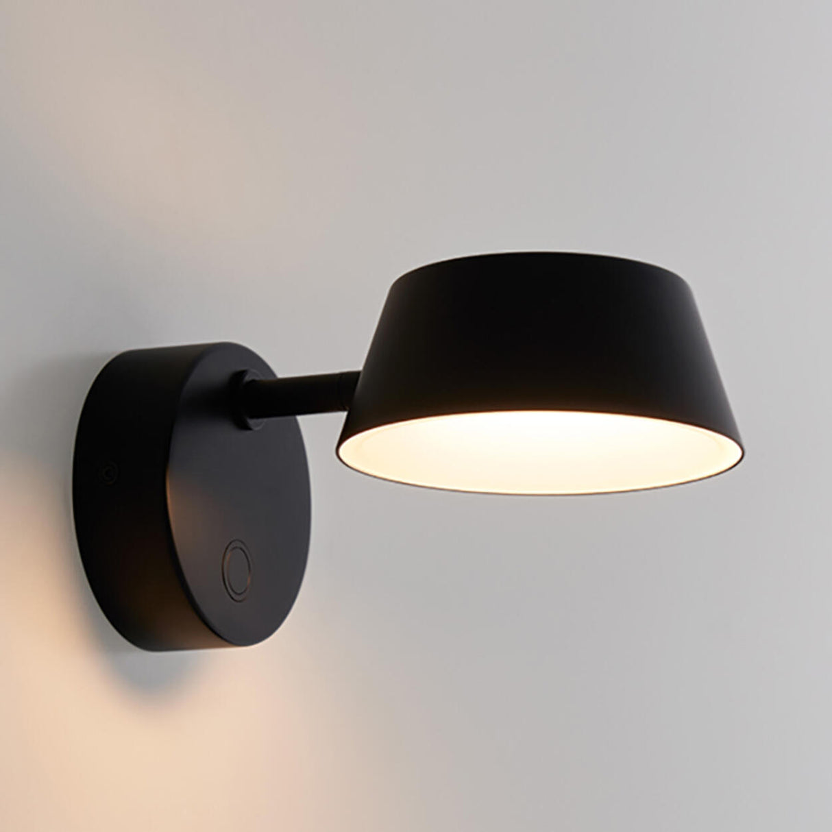 Modern Adjustable Black Cylinder LED Wall Sconce Image - 3